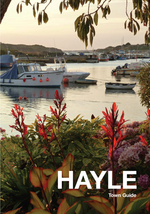 The Hayle Town Guide book cover link to shop where it can be purchased